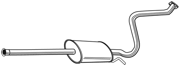 Mellan ljuddämpare Walker - Hyundai - Getz - OE 287001C120,287001C060