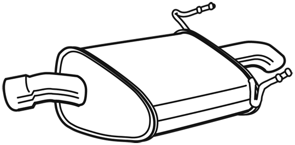 bakre lydpotte - Opel - Vectra