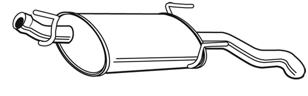 Bakre ljuddämpare Walker - Saab - 9-3 - OE 5193149,4896288,4904793