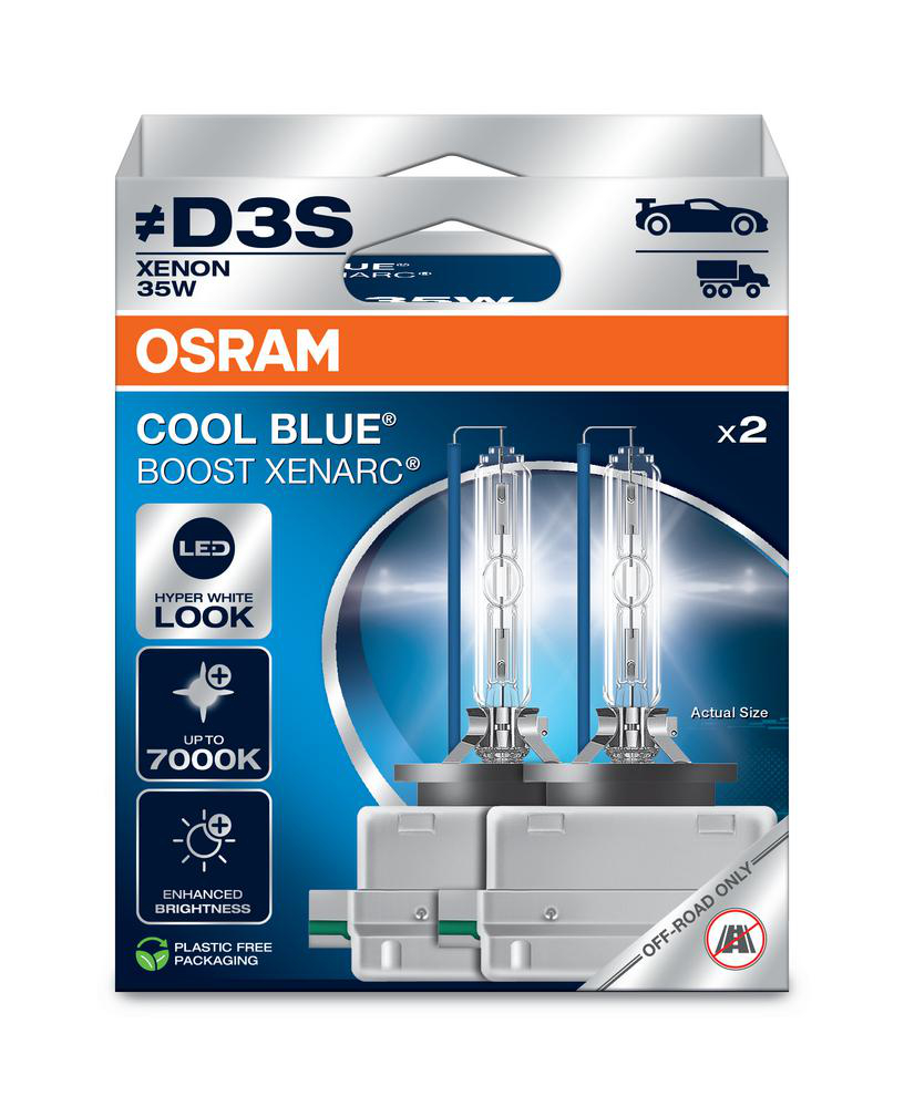 Xenonlampa D3S Cool Blue Boost (2-Pack) Osram - VW - Volvo - Audi - Ford - Skoda - Kia - Hyundai - Mercedes