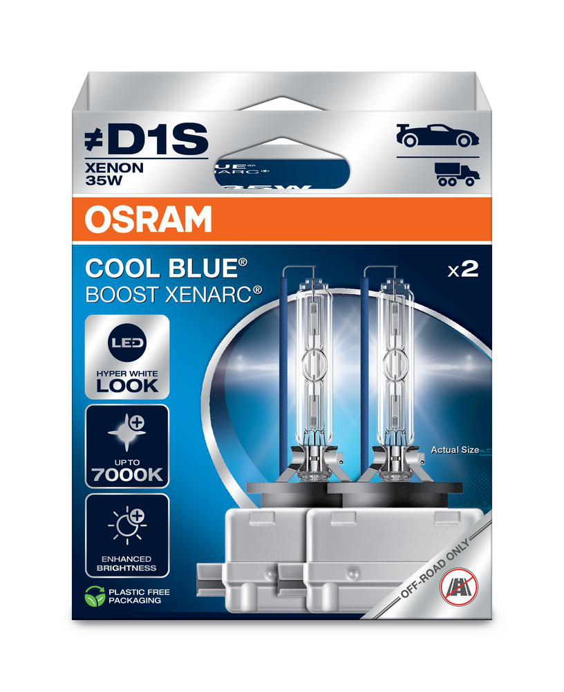 Xenonlampa D1S Cool Blue Boost (2-Pack) Osram