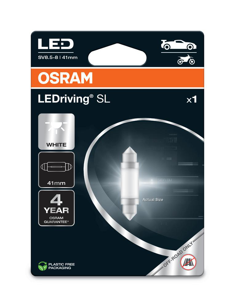 Ledlampa C5W LEDriving Vit Osram