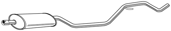 Mellan ljuddämpare Walker - Saab - 9-3 - OE 12805440