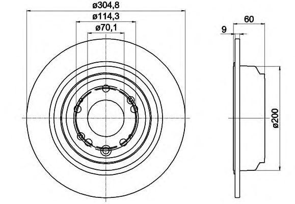 Bromsskiva SBS - Honda - Accord - OE 42510TL0G51,42510TL0G50