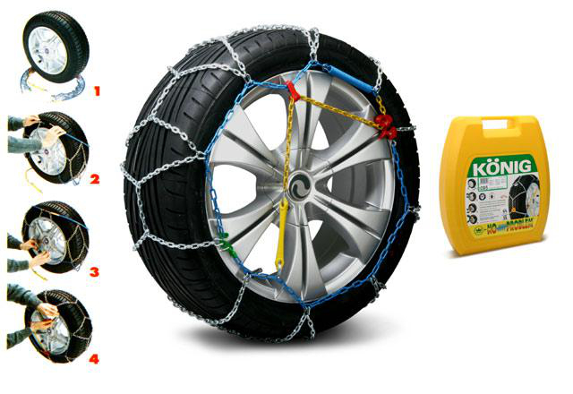 König CL - Snökedjor 2 st - Volvo - VW - Toyota - Saab - Ford - Audi - Peugeot - Renault