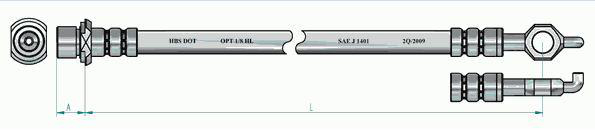 Bromsslang - Toyota - Previa - OE 9094702882,9094702604