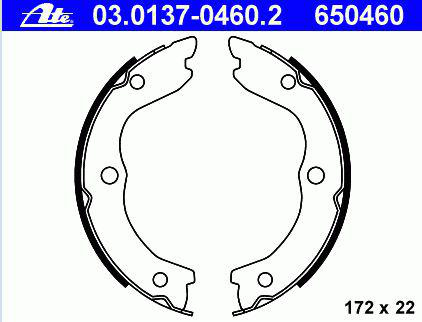 Bromsbackar - Nissan - X-trail - OE D40608H725,440608H725
