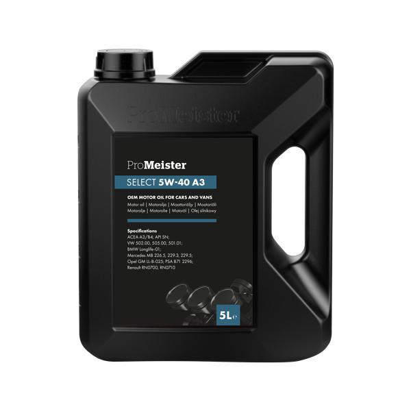 ProMeister Select 5W-40 A3 5 lit ProMeister - Motorolje