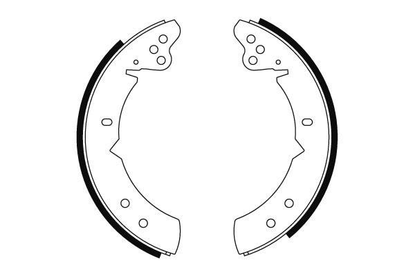 Bromsbackar - Volvo - Amazon, P1800 - OE 6708410,6695175,6695167,270990