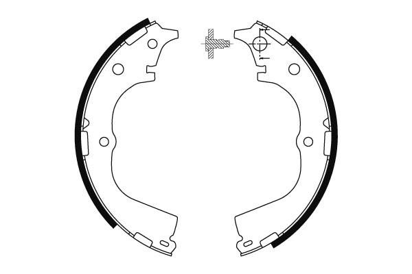 Bromsbackar - Toyota - Hi-ace. Daihatsu - Rocky - OE 0449726080,0449526140,0449526150,0449526130,0449587608,0449587608000