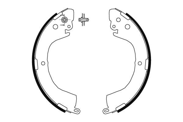 Bromsbackar - Mitsubishi - L-200, L-400, Space gear - OE MB858876,MN186402,MR178823,MR496334