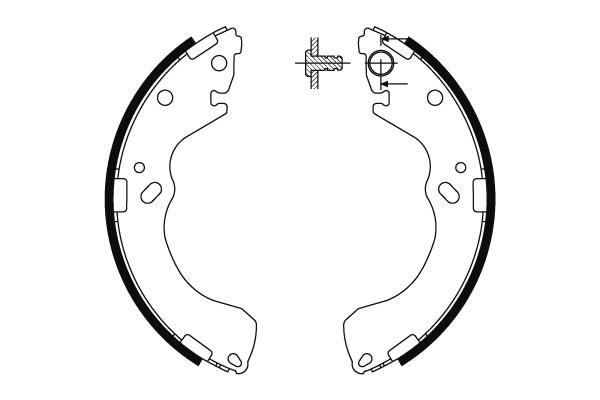 Bromsbackar - Mazda - 626, Premacy - OE GEYT2638ZC,GEYT2638ZB,GEYT2638Z,GEYT2638ZA