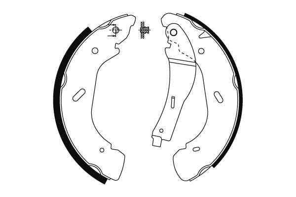 Bromsbackar - Nissan - Cabstar. Ldv - Maxus. Ford - Transit - OE 4143208,4055724