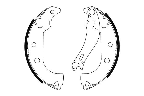 Bromsbackar - Fiat - Strada - OE 7081832,77362455