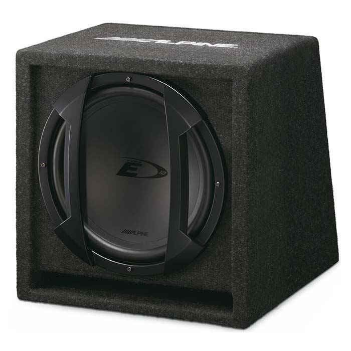 Basreflexsystem med 12-tums subwoofer – Alpine SBE-1244BR, 4 ohm, 200