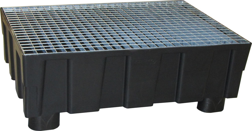 Fatpall plast för 2 fat Svart Alentec Orion
