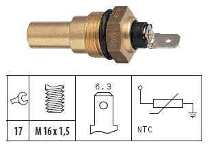Kjølevæske temperatursensor - Mazda - 626, B-serie