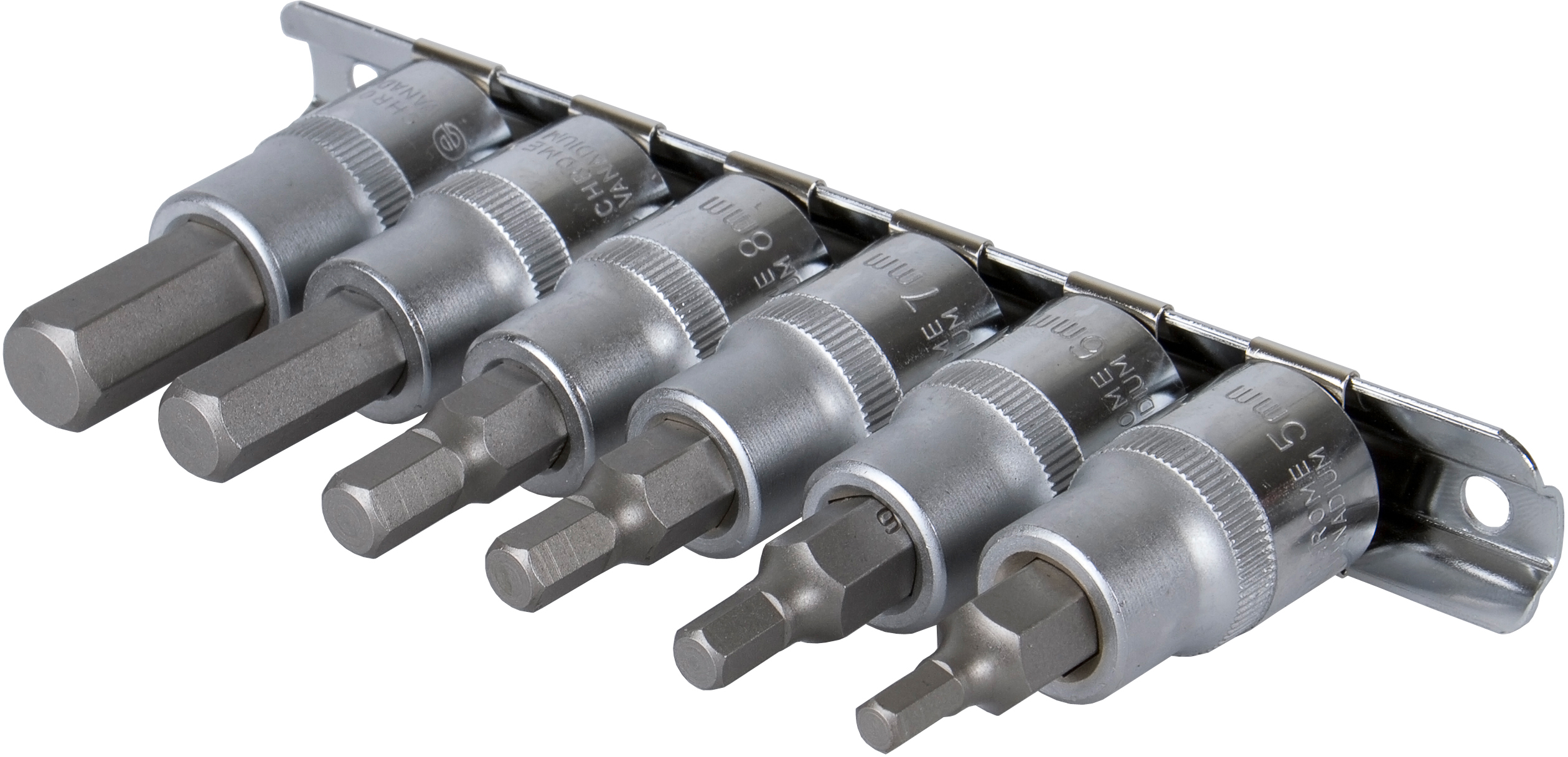 Bitspipesett 1/2" Insex - 5 deler