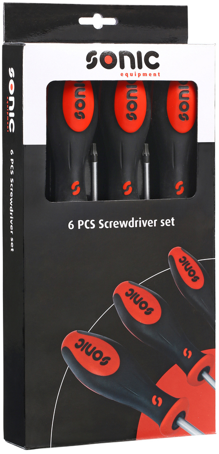 Skruvmejselsats Torx T10H-T30H 6-Delar Sonic