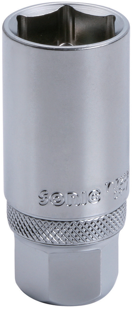 Tändstiftshylsa 21 mm 3/8" 6-kant - Med Clipsfäste