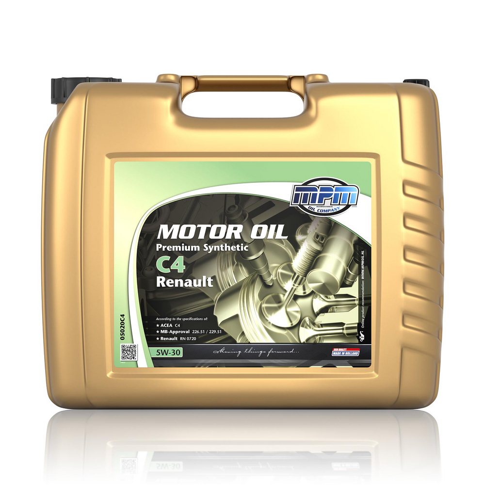 MPM Premium Synthetic C4 Renault 5W-30 Motorolja Dunk 20 l - Motorolja - Renault - Nissan - Dacia - Mercedes - Suzuki - Jeep - Fiat - Infiniti