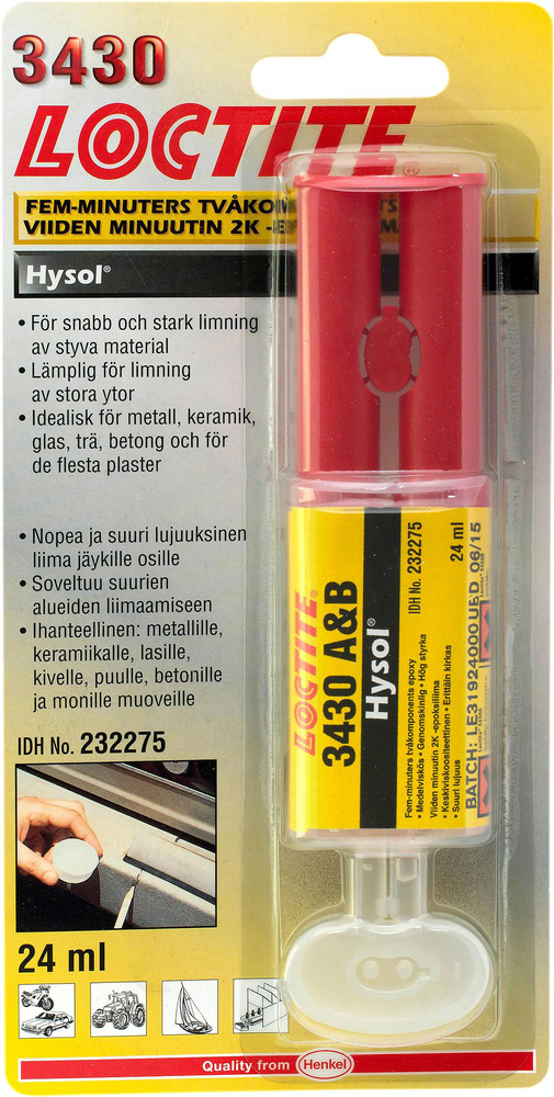 Loctite 3430 - Plast lim 24 ml