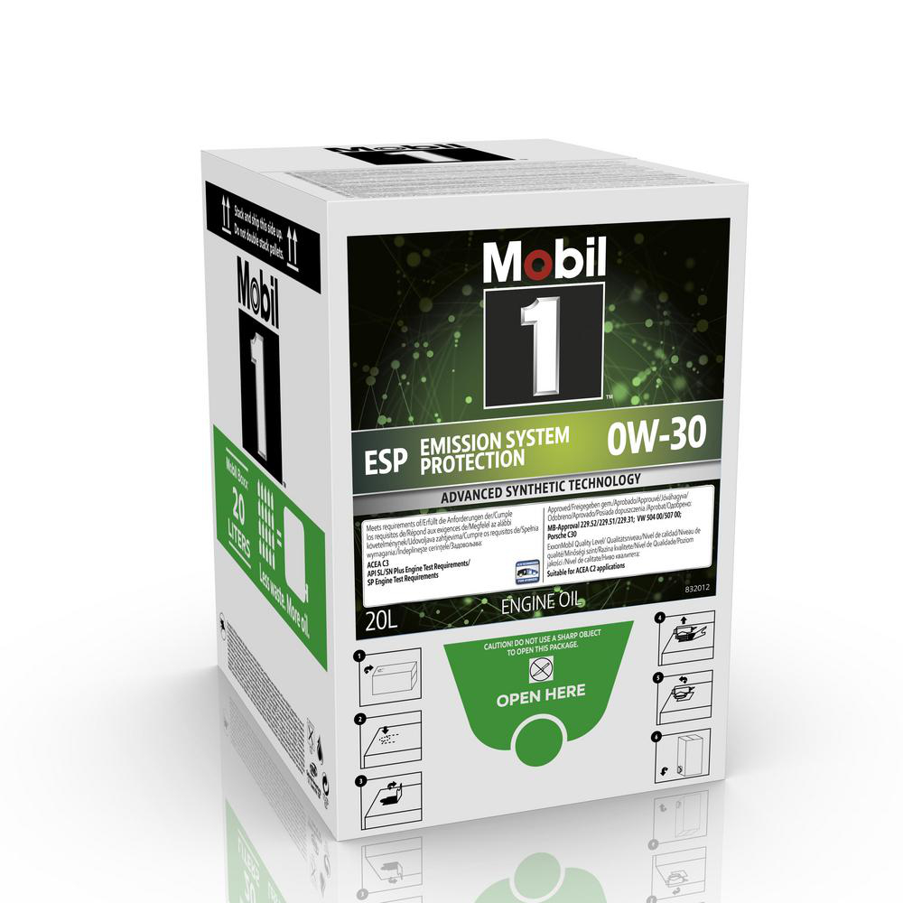 MOBIL 1 ESP 0W-30, BAG-IN-BOX Mobil - Motorolja - VW - Toyota - Mercedes - Audi - Skoda - Kia - Nissan - Peugeot