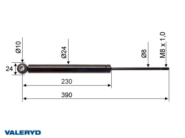 Påskjutsdämpare Al-Ko 120SR / SR1 utf. A CC=390 Valeryd
