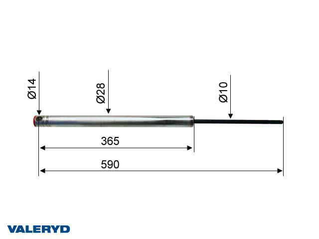 Påskjutsdämpare Knott KR/KRV/KFG35 Knott CC=590 Valeryd