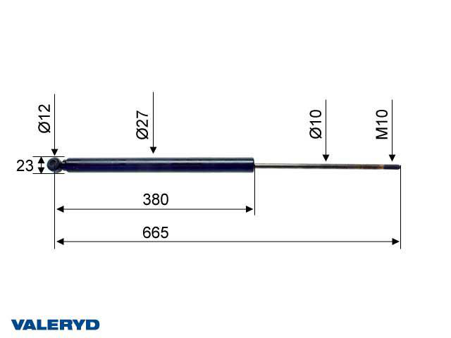 Påskjutsdämpare passar till Schlegl SFV 25 30 CC=665 Valeryd