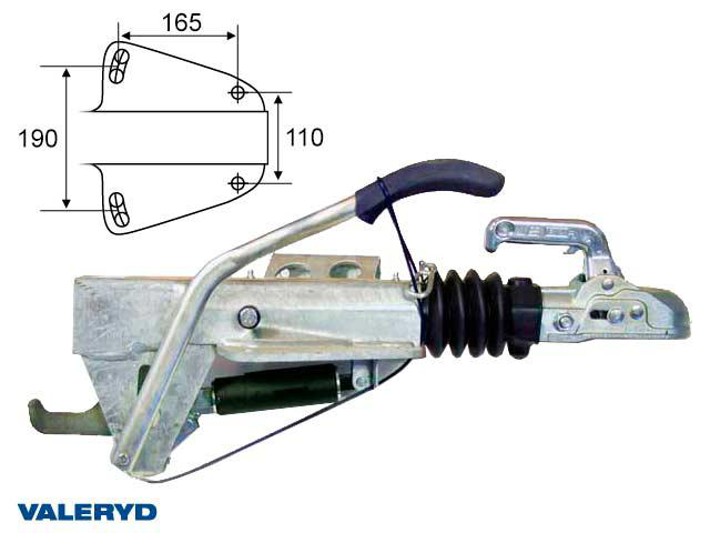 Påskjutsbroms BPW ZAF 2,0-2 / 2,0-3, AE 2,0-2 / 2,0-3, 1250-2000kg Val