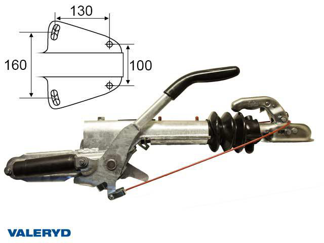Påskjutsbroms Knott KFL12 750-1300kg Valeryd