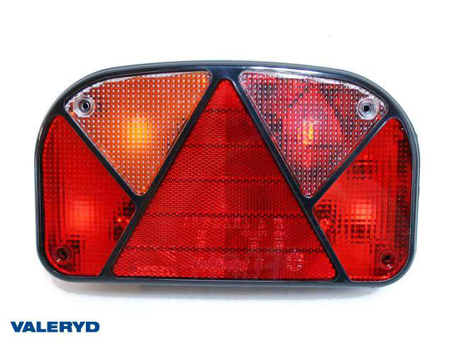 Baklampa Aspöck Multipoint 2 Vä 240x140x52 Skyltbel på sidan, reflex.