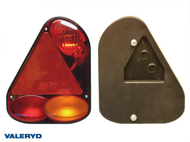 Baklampa passar till Jokon Ear Vä 220x175x53 med triangelreflex, kabel