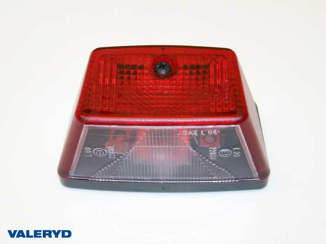 Skyltlykta Jokon 100x55x55 röd/vit Valeryd