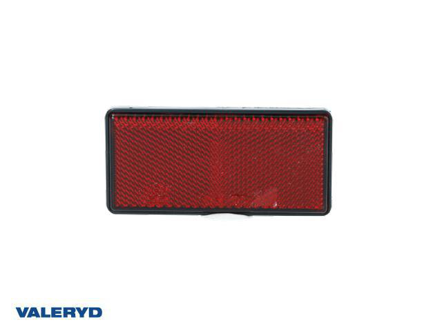 Rektangulär reflex Radex självhäftande röd Radex 103x51 mm Valeryd