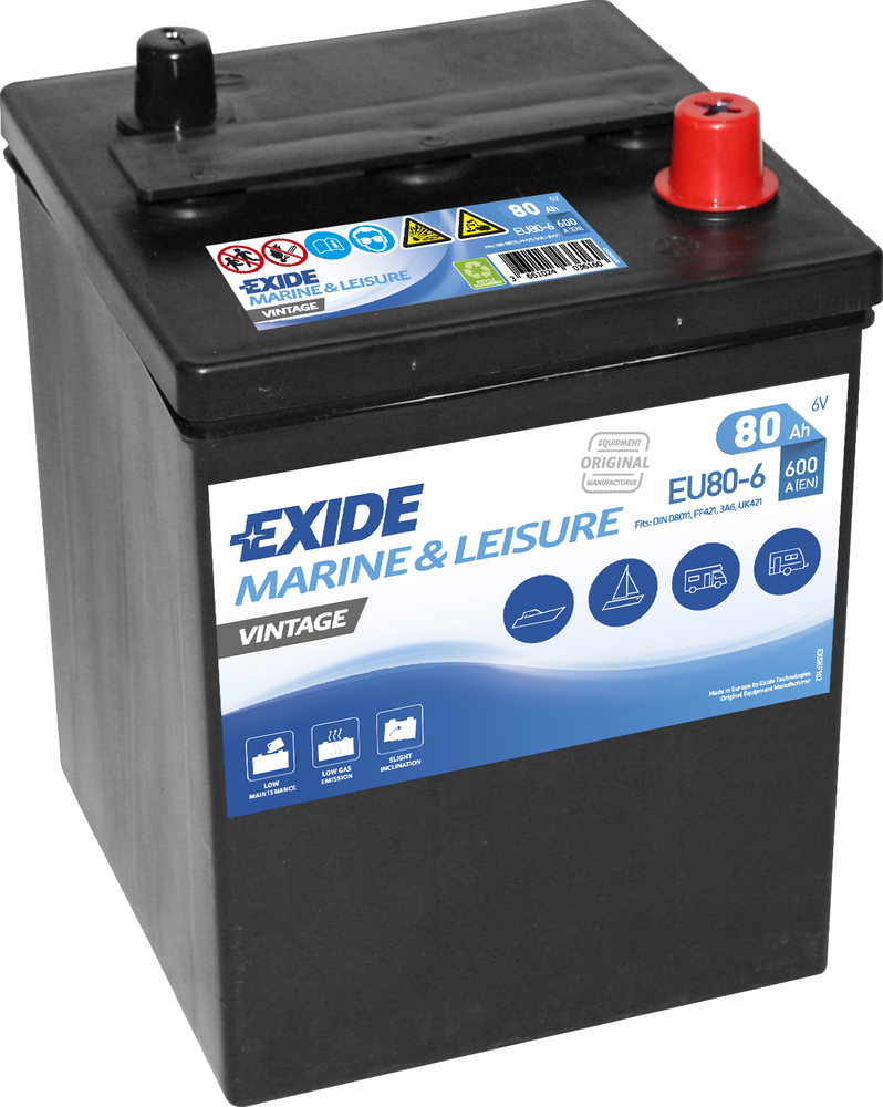 Exide Vintage EU80-6 80 Ah - Volvo - Pv