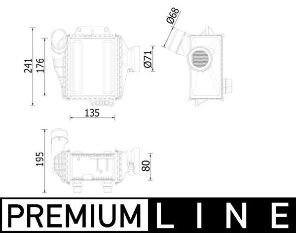 MAHLE Laddluftkylare BEHR PREMIUM LINE CI 539 000P