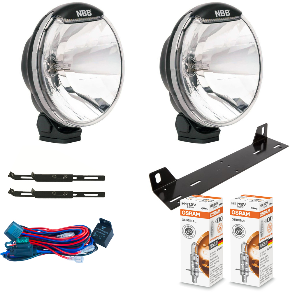 Ekstralyspakke 2x NBB Alpha 225 9" med LED-positionsljus