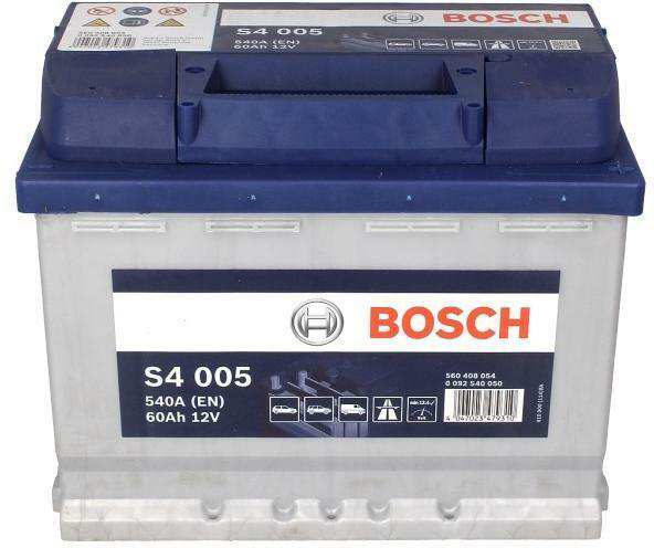 Bosch SLI S4 005 60Ah - Bilbatteri / Startbatteri - Volvo - VW - Toyota - Renault - Peugeot - Skoda - Saab - Audi