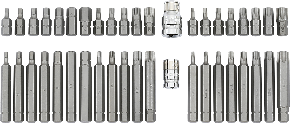 Bitssats Insex 4-12mm TX T20-T60 & Spline M5-M12 42-Delar Sonic
