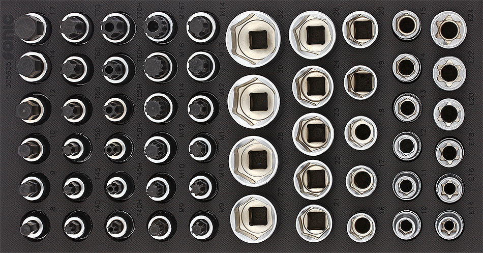 Hylssats 1/2" 56-Delar SFS 1/3 Sonic