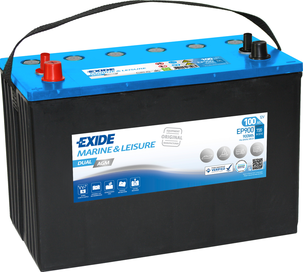 Exide Dual AGM EP900 100 Ah