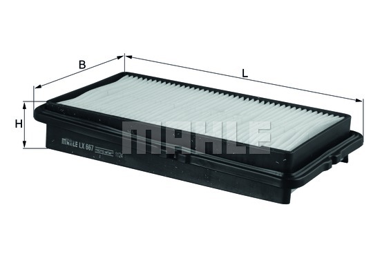 Luftfilter Mahle - Honda - Accord. Rover - 600-serie