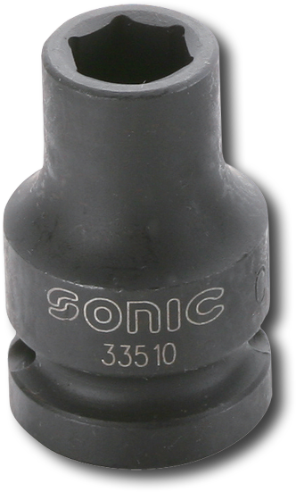 Krafthylsa 1/2" 6-kant 19 mm