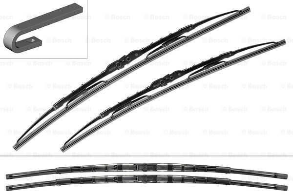 Torkarblad/Vindrutetorkare Bosch Twin 532 - 2-pack - VW - Sharan. Ford - Galaxy. Seat - Alhambra