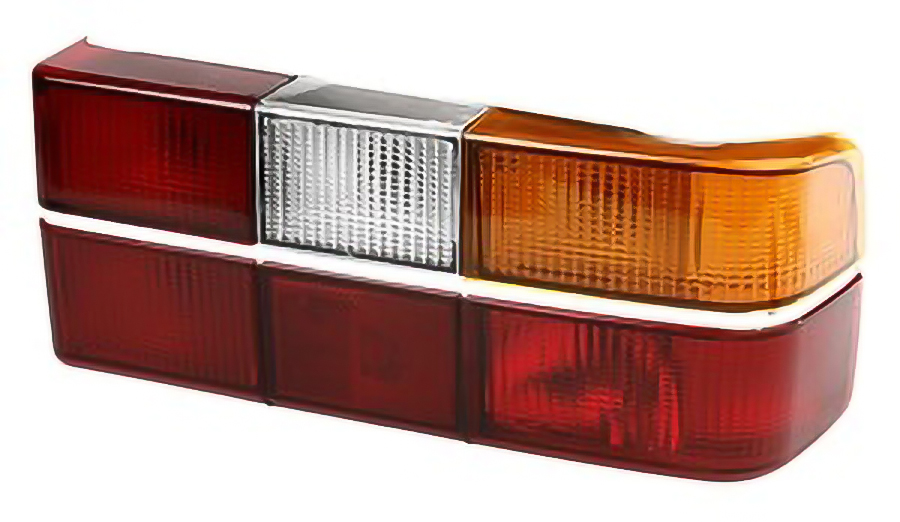 Baklys, krom stripe - rette - Volvo - 240