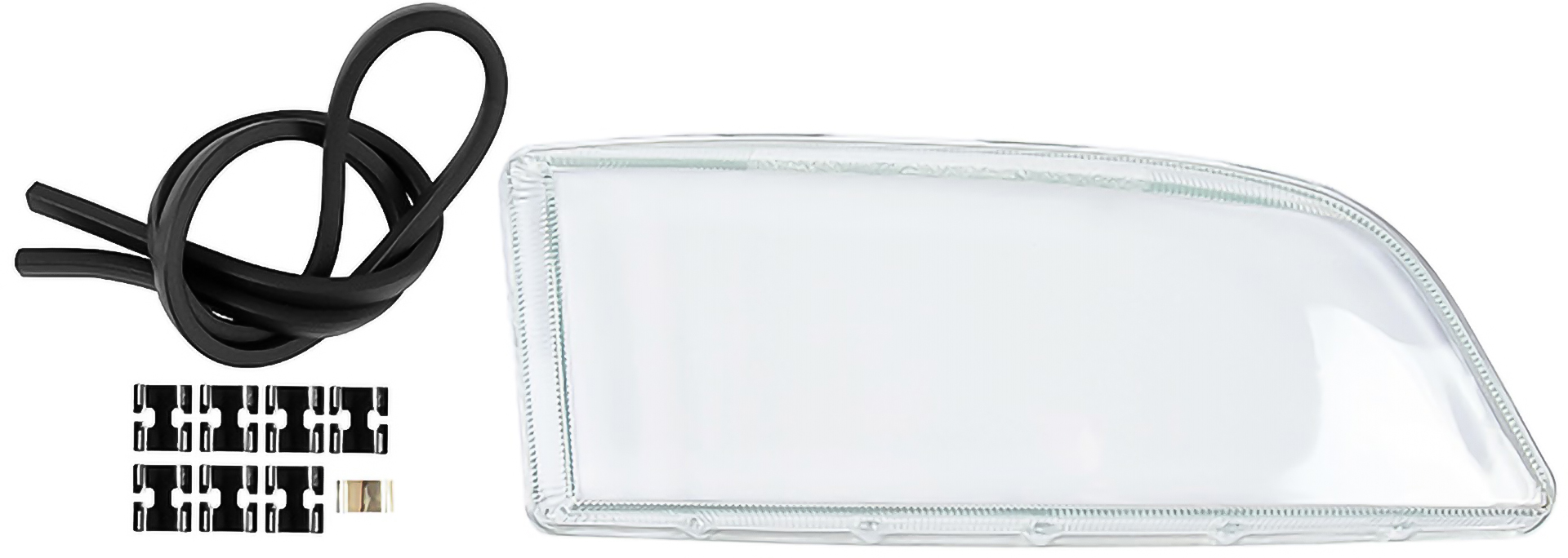 Frontlys, krystallklart - rett - Volvo - V70, S70