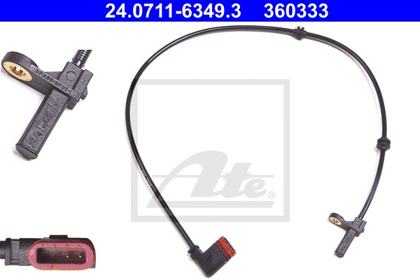 Sensor, ABS - Mercedes - S-klass, W221, C216, Cl-klass