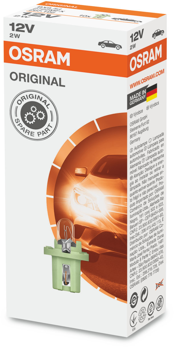 Osram Original - Glödlampa Bax 2W 12 V 1-pack